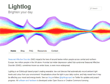 Tablet Screenshot of lightlogproject.org
